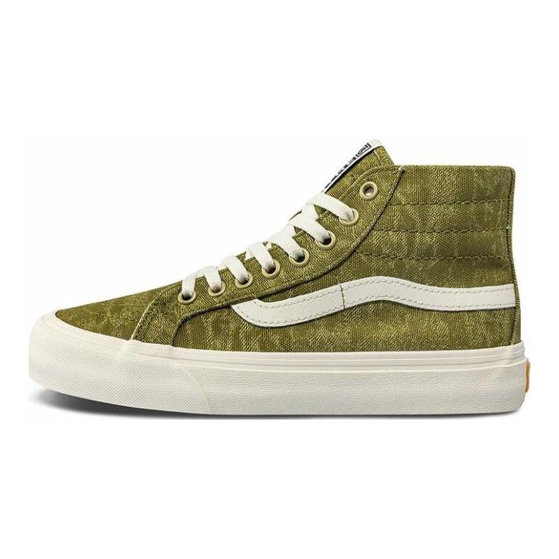 Vans Sk8 38 Vr3 Trendy Casual High-Top Skate Shoes Unisex Sneakers Green White VN0A4BX6BD4