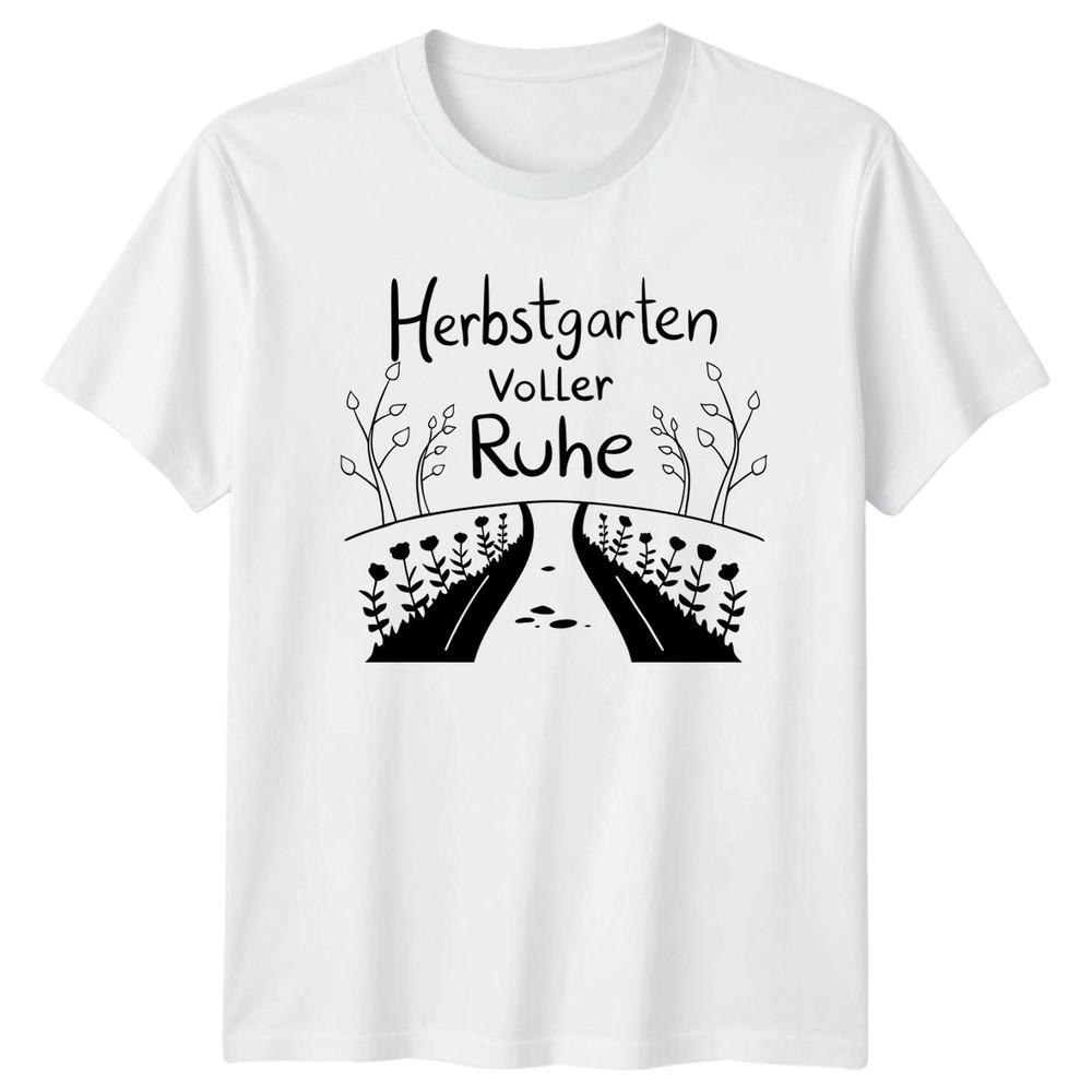 Herbstgarten Voller Ruhe Unisexs TShirt Autumn Garden Gardening Birthday Gift S