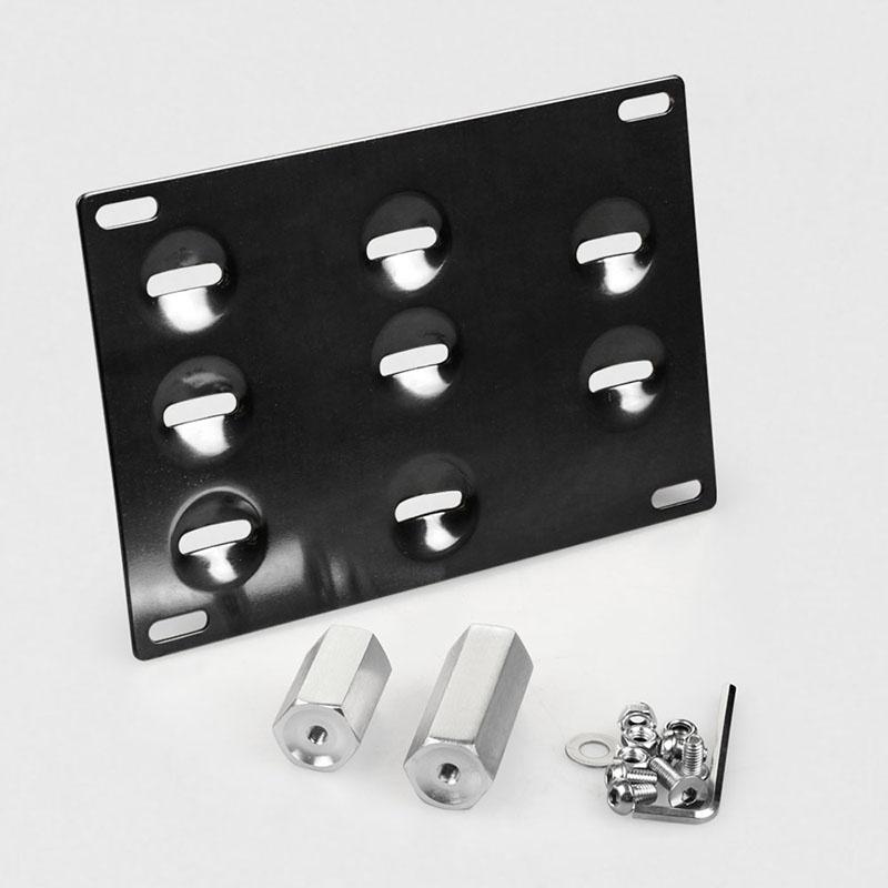 Mount License Plate Bracket Bumper Tow Hook For Mercedes C E S M Glk Gla Class