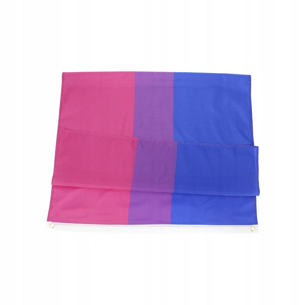 Bandiera Arcobaleno Lgbt Grande 90X150Cm Bisessualità F7