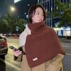 Collar Knitted Scarf Thicken High Neck Shawl Fashion Neck Warmer  Winter