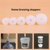 1PCS Home Brew Wine Stoppers Silicone Plug with 8mm Hole for Airlock Valve Bubbler Fermentation Exhaust Valve Silicone Rubber Plug