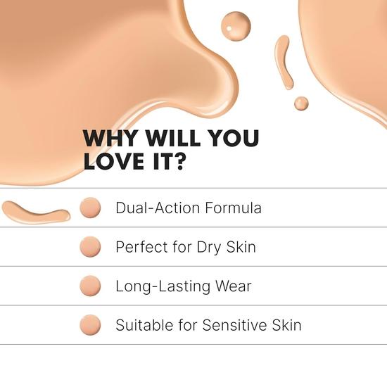 Hydratační bělicí make-up Fashion Colour | Make-up pro suchou pleť | Plné krytí, roztíratelný | Normální až mastná pleť | (Růžová slonovinová kost, 40 ml)