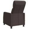 Massage Recliner Dark Brown Fabric