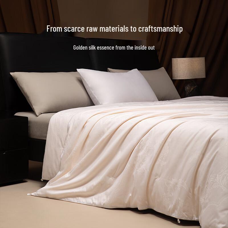 SILKUEEN 100% Golden Cocoon Mulberry Silk Quilt