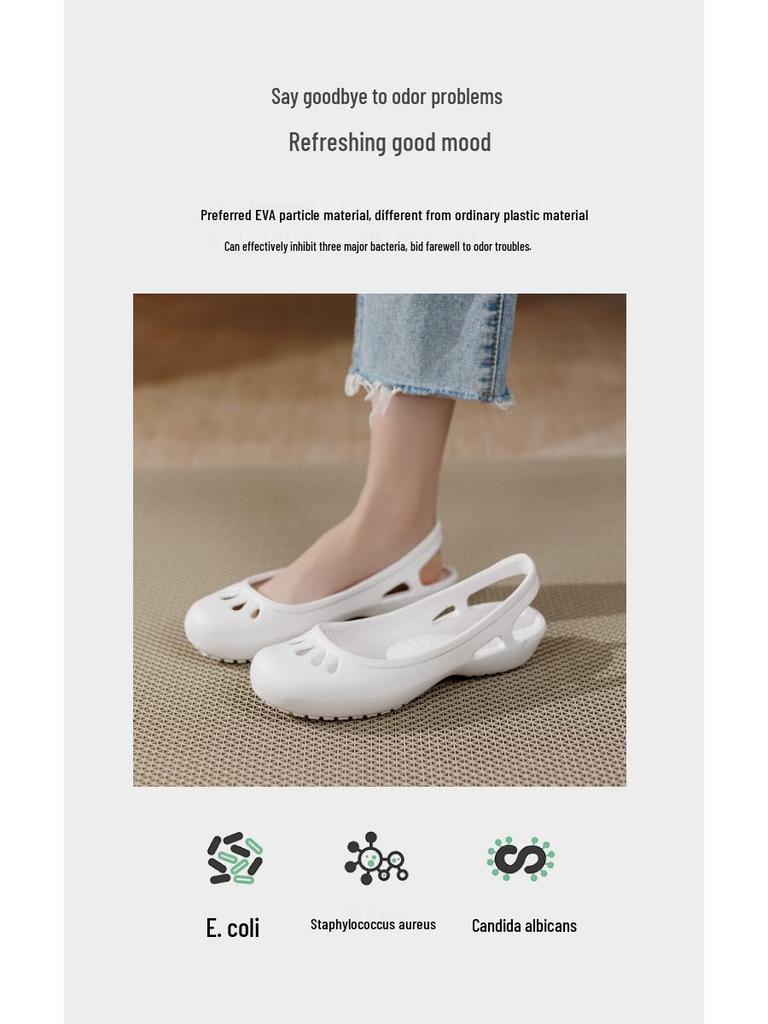 Damen Sommer Rutschfeste Clog-Sandalen: Klassische Melindi Strand- & Gartenschuhe, Übergröße