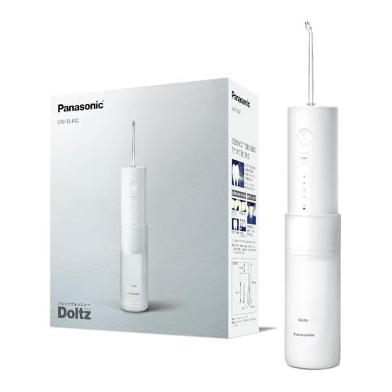 Panasonic Оральный ирригатор Струйный очиститель Doltz Ультразвуковой поток воды Водонепроницаемая портативная модель Белый EW-DJ42-W