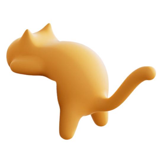 

1pc Cute Cat Shaped Hook Table Handbag Hanger Strong Load-bearing Multipurpose Heavy KTY жовтий