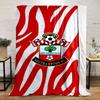 Southampton FC Crest Printed Flannel Blanket for Bedroom, Living Room, Sofa, and Nap