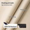 Full Blackout Curtain Rent House Window Door Shade Cloth Sun Protection Fabric No-Punching Self-adhesive Tape Easy Installation