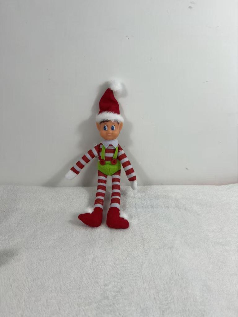 Christmas Elf Silicone Doll Ornament - Festive Atmosphere Bookshelf Decoration