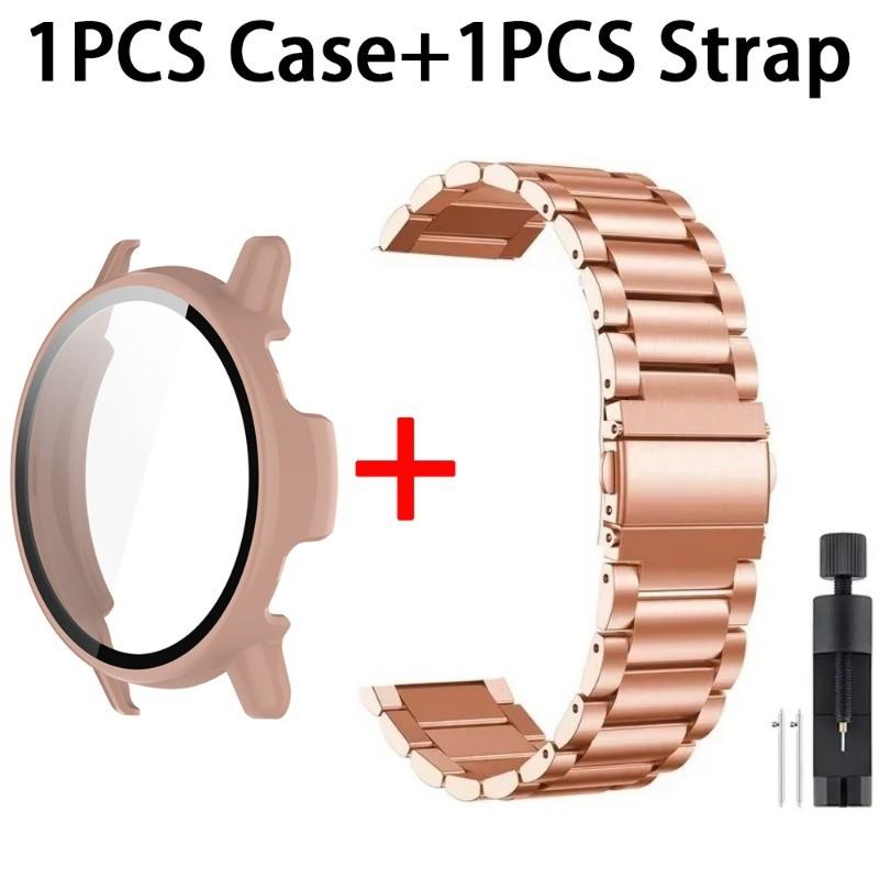 Strap + Case Cover for Garmin Active 5 / Vivoactive 5 Stainless Steel Band for Garmin Active5 Wristband Protective Shell