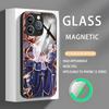 Anime Fullmetal Alchemist Phone Case For iPhone 16 15 14 13 12 11 X XR XS 8 Plus Mini Pro Max Glass Magnetic Case