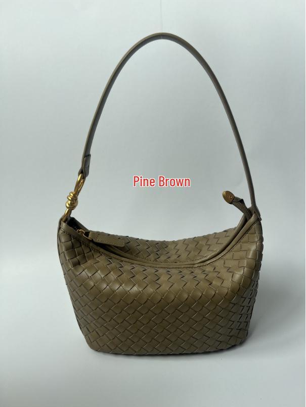 Handmade Women's Soft Leather Woven Shoulder Bag