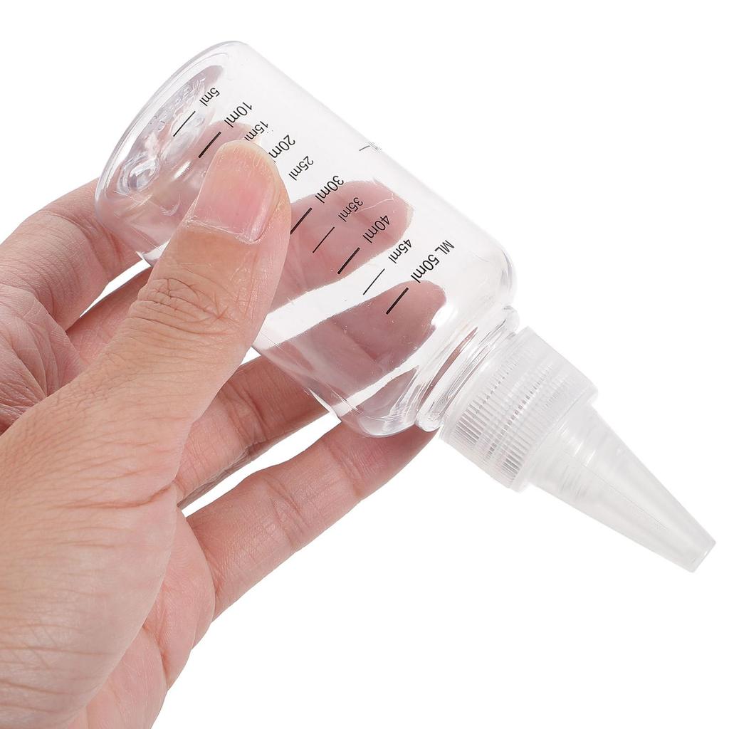 FRCOLOR 50ml Graduated Dropper Bottles, Set of 20, Transparent Dropper Bottles, Lightweight, Portable, for Crafts, Painting, Aromatherapy, etc.