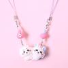 Adorable Cartoon Butter Bear Keychain Pendant: Cute Bag Charm & Couple Gift