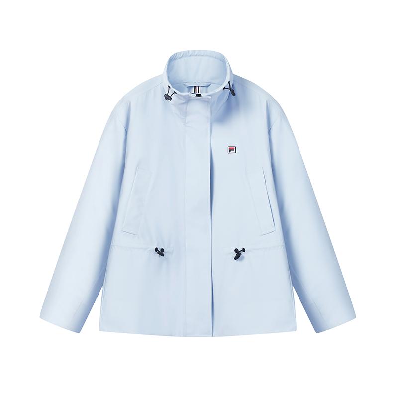 FILA Heritage Fashion Classic Retro Sports Casual Simple Versatile Comfortable Warm Loose Cotton Jacket Women jackets Pure-Blue F11W618906FLB