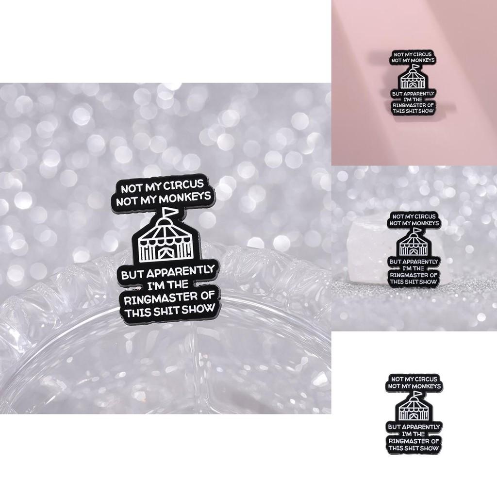 Creative Enamel Black Badge Featuring Stylish Letters For Wearers Fashionforward