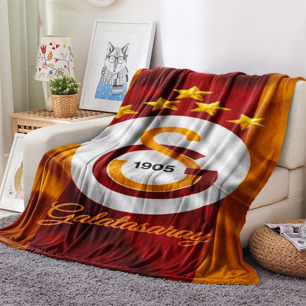 1PC Galatasaray S Patterned Flannel Blanket Suitable For All Seasons for Home Decor Warmth and Comfort Gifts Holiday Present