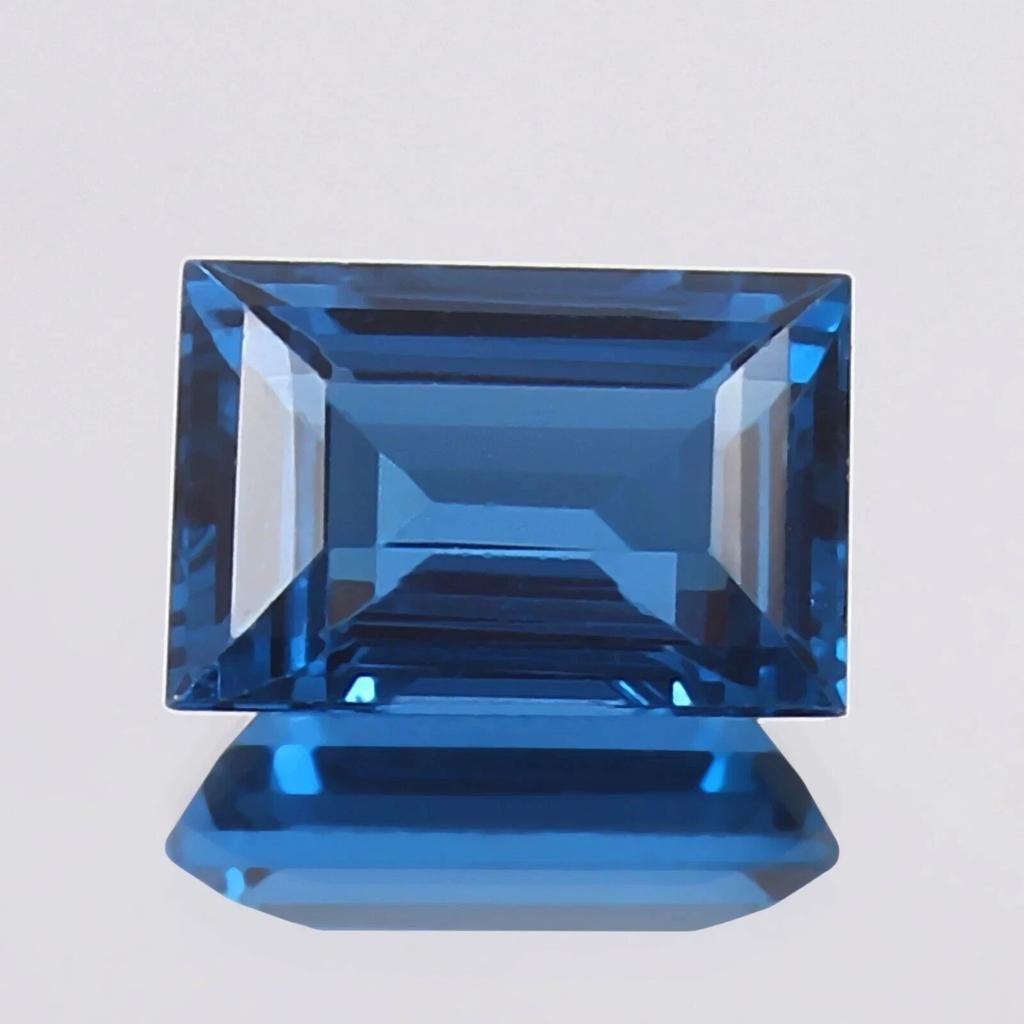 Baguette Cut Natural Aquamarine Blue 5-7 Ct Stunning Certified Loose Gemstone