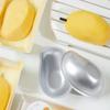 3PCS Durable Aluminium Mango Shape Mold Creative Convenient Metal Molds Peach Shaped Silver Cake Mold Home
