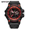 SANDA 3179 Digital Men Watch 50M Waterproof Watch Dual Display Quartz Sports Watch for Men Luminous Relogio Masculino