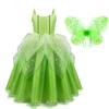Girls Princess Tiana Dress Up Costume Cosplay Princess and The Frog Clothing Birthday Party Halloween Fancy Ball Gown