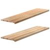 VidaXL Window Sills 2 Pcs Untreated 160x40x2cm Solid Oak Wood 4009124
