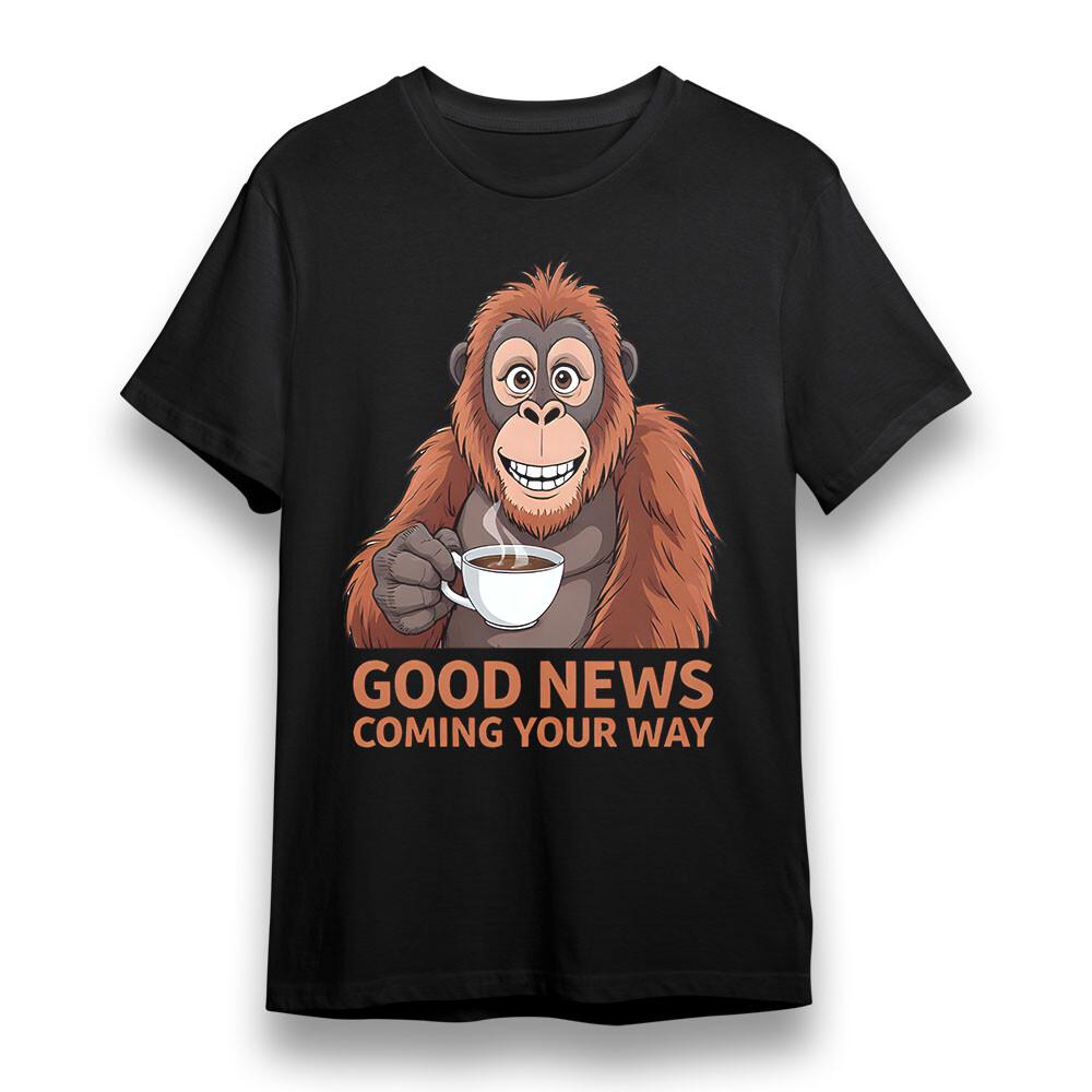 

Men s Plus Size T-shirt With Good News Coming Your Way Graphic Unisex Cotton Tee XL