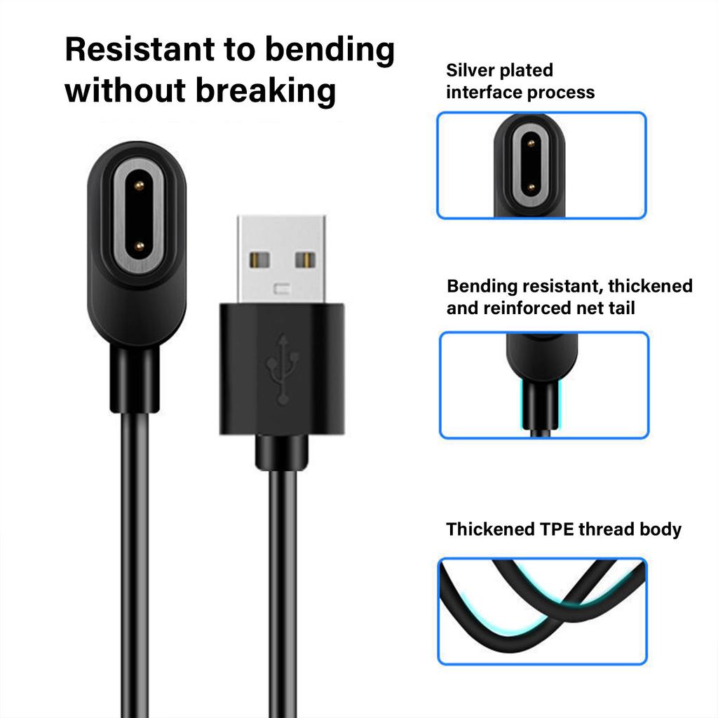 Smartwatch USB Charger Power Adapter Line for Imoo Z6A/Z6S/Z6Pro/Z7/Z7A/Z7S/Z8A Magnetic Fast Charging Cord Rapid