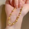 Cat Eye Bead Bracelet, Gold Tone - Xiaohongshu Style Fashion Simulated Gold Jewelry