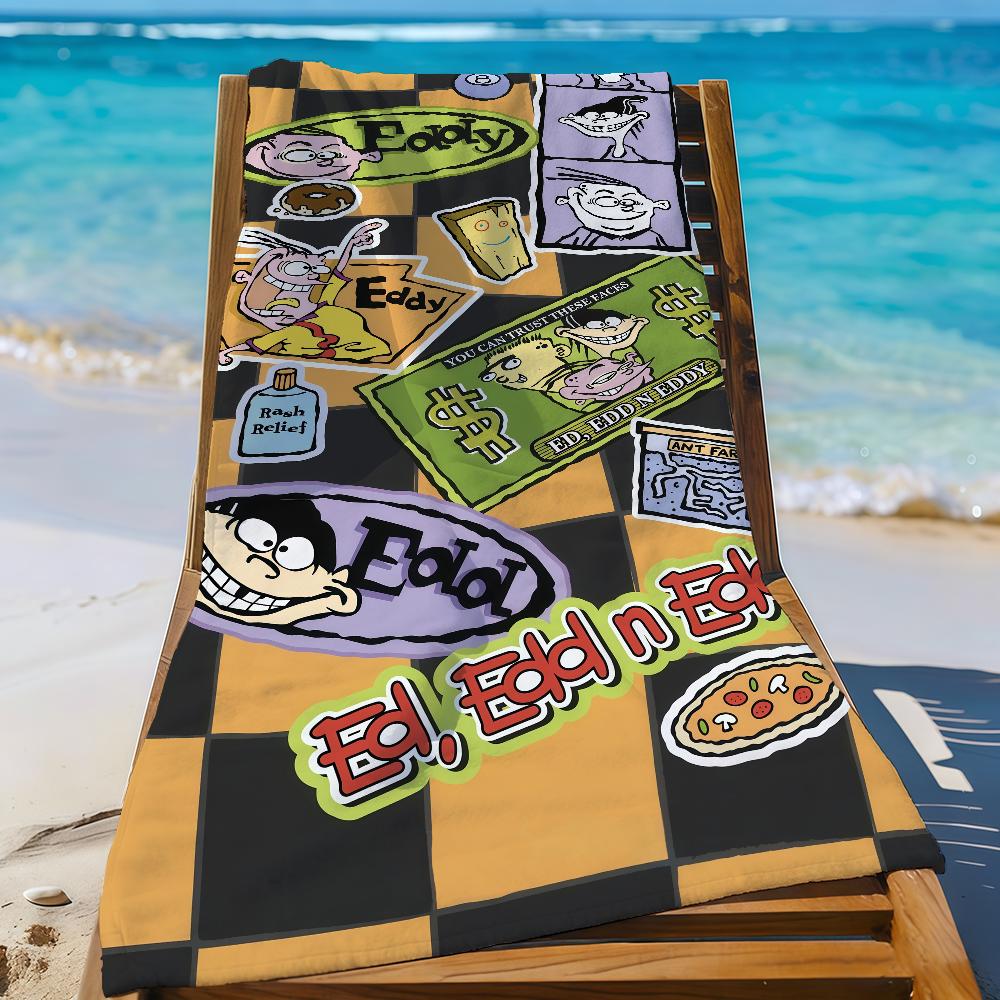 Cartoon E-Ed Edd n E-Eddy-S Towel Quick Drying Beach Towels Are Suitable For Swimming Pools Camping Yoga And The Gym