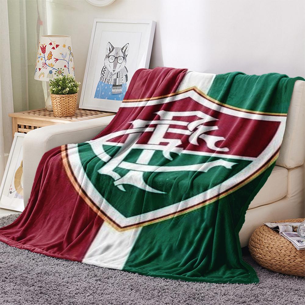 1PC Fluminense Print Flannel Blanket, High quality Comfortable for All Seasons, Home Decor, Warmth and Comfort, Perfect for Christmas Gifts