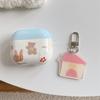 Korean style INS Cute Bear compatible with AirPods Gen 1 protective covers, Gen 2 Gen 1 Pro 1 Apple Bluetooth earphone cases