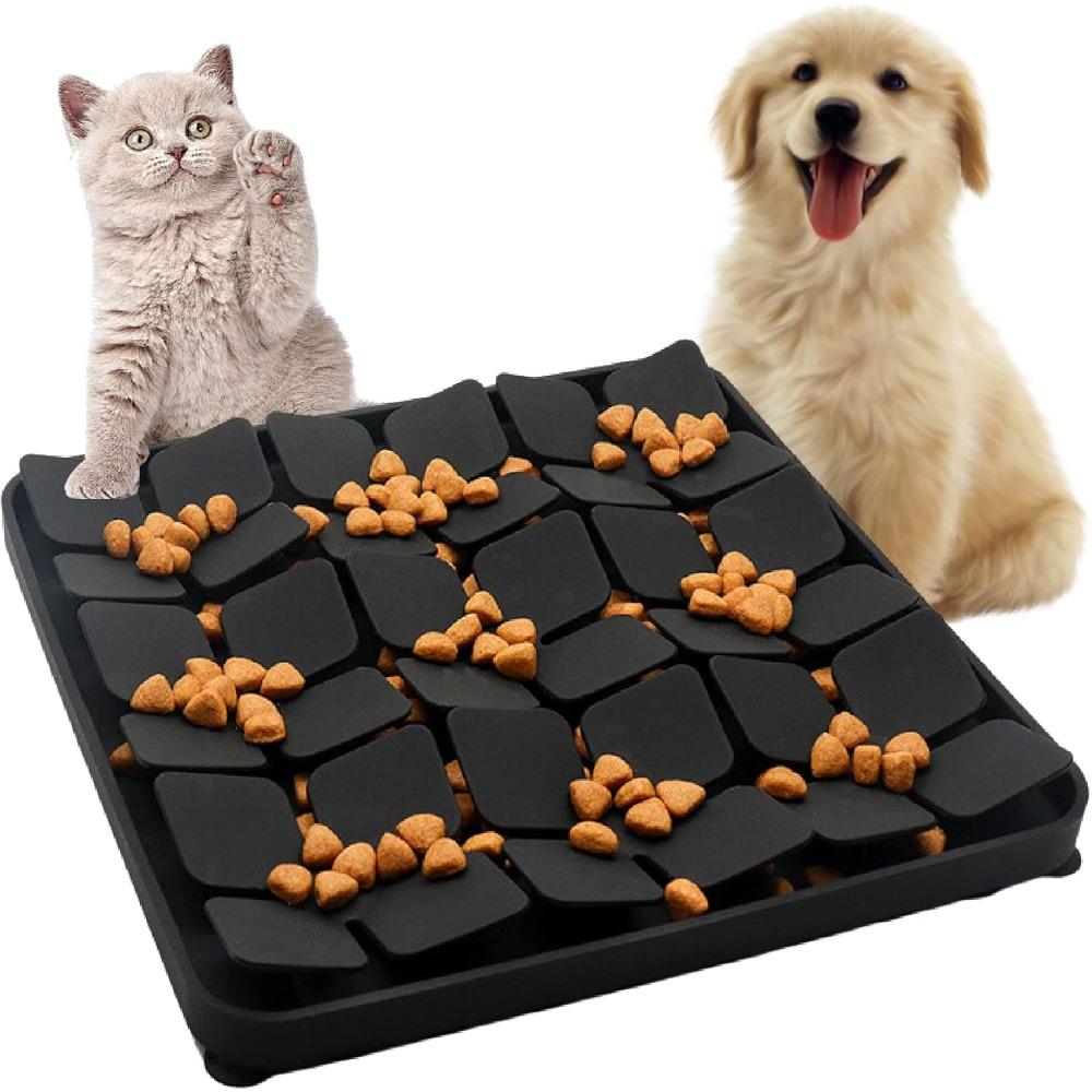 Dog Food Slow Feeder Sniff Mat with Suction Cup for Train Your Dog's Senses Anti-choking Silicone Snuffle Mats Pet Accessories