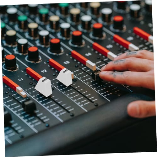 ERINGOGO 10-Piece Push Key Cups, Slider Caps, Fader Caps, Mixer Accessories for Audio Equipment, Convenient Adjustment, Made of Durable Plastic