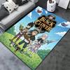 Kobercový koberec Black Clover pro obývací pokoj, ložnici, domov, dekorace pohovky, dětská hrací protiskluzová podložka na podlahu
