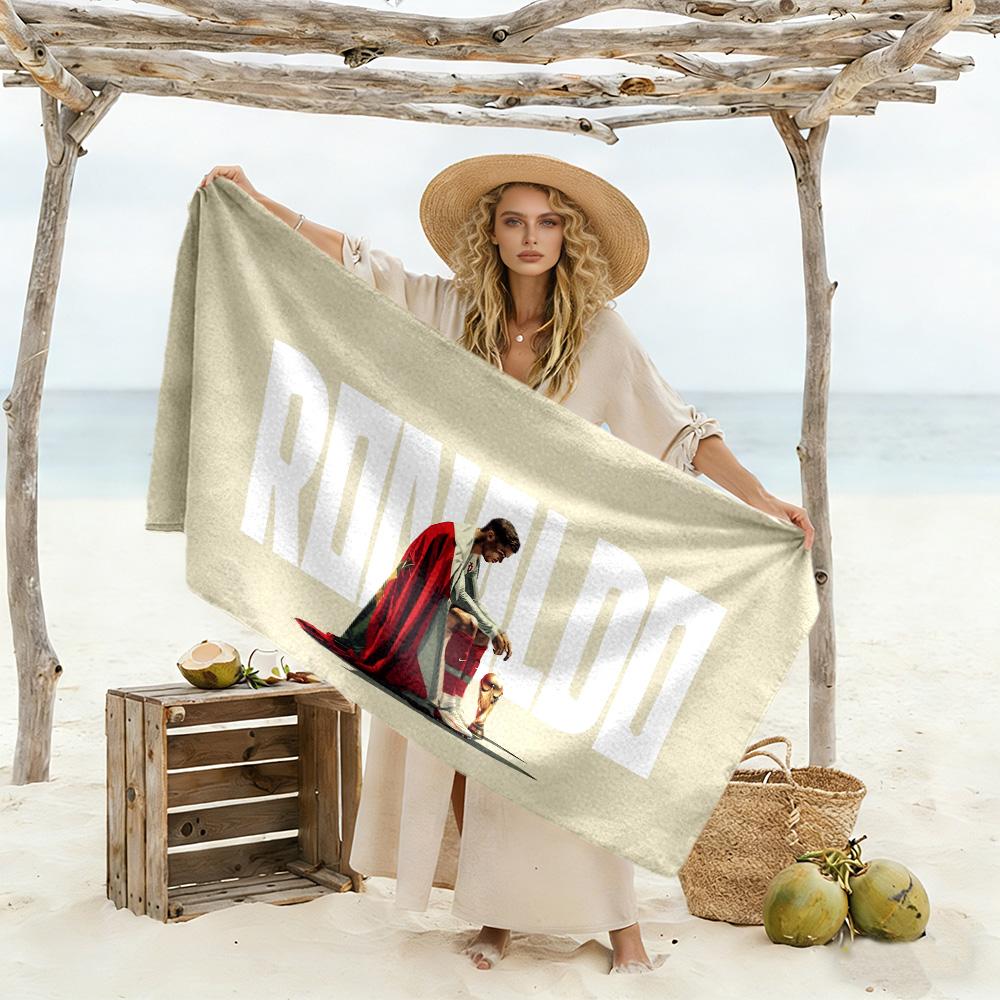 Golden Number Seven Beach Towel Soft Durable Quick-Dry Comfortable Lightweight Portable for Swimming,Beach,Camping, Travel, Beach Accessories,Gym