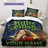 Biancheria da letto con motivo personalizzato nome Billie Eilish, Set piumone Copripiumone Federa Regalo di Compleanno per la Casa(1 * copripiumino + 2 * federa, senza nucleo)