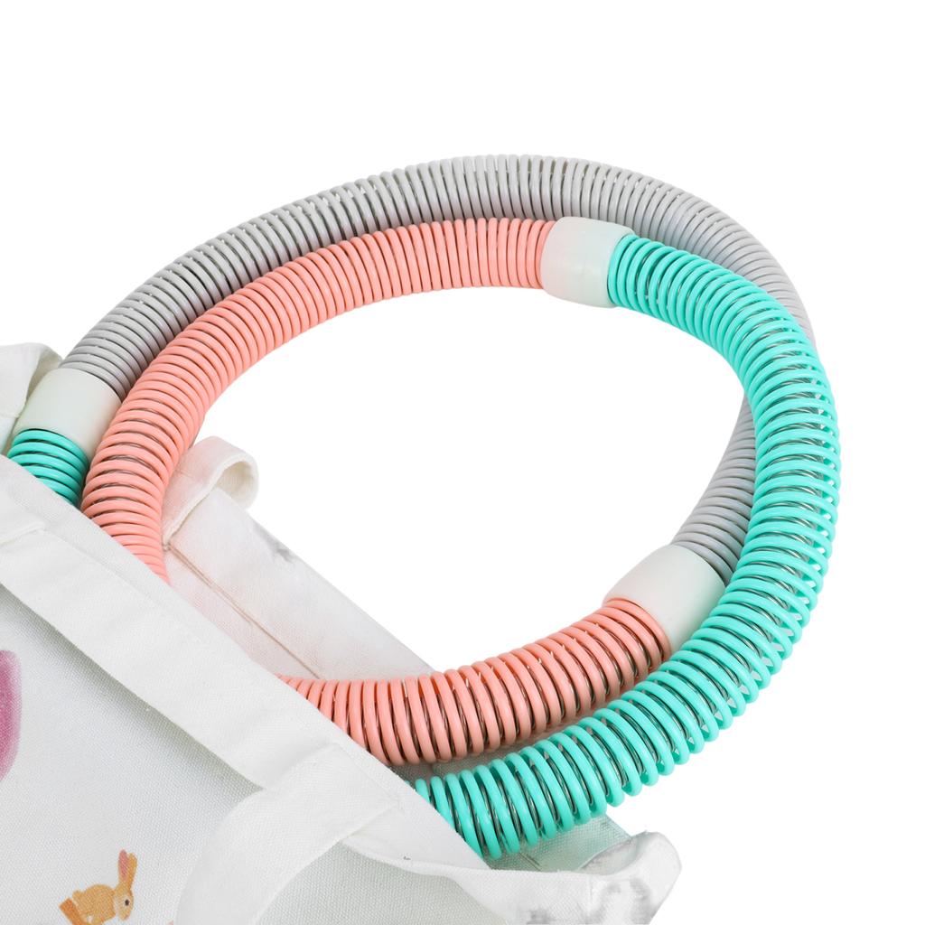 Weighted Foldable Spring  Hoop Abdominal Workout Circle Gentle Pressure Fit Full Body Toning with Tape Measure for Adults Pi
