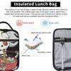 Cartoon Skeleton Eating Ramen Food Halloween Insulated Lunch Bag for Women Kids Portable Food Boxes Thermal Lunch Box Tote