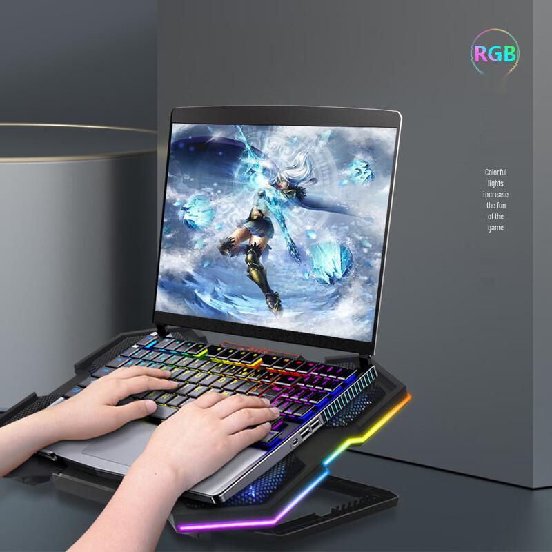 Ollymurs RGB Laptop Cooling Pad