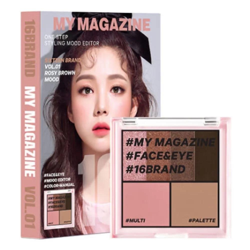 Cho Sung Ah My Magazine Палитра теней Close-Fit 01 Розово-коричневый