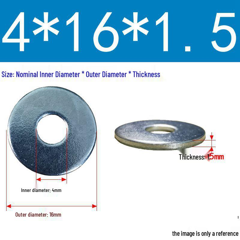 Galvanized Flat Metal Washer Spacer M3-M60