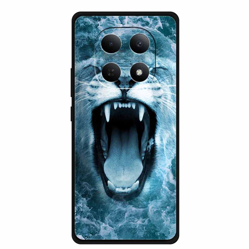 Cover For Xiaomi POCO M8 Case Funda For POCO M 8 Bumper Protective Luxury TPU Soft Silicone Back Phone Cover Animals Lion Tiger
