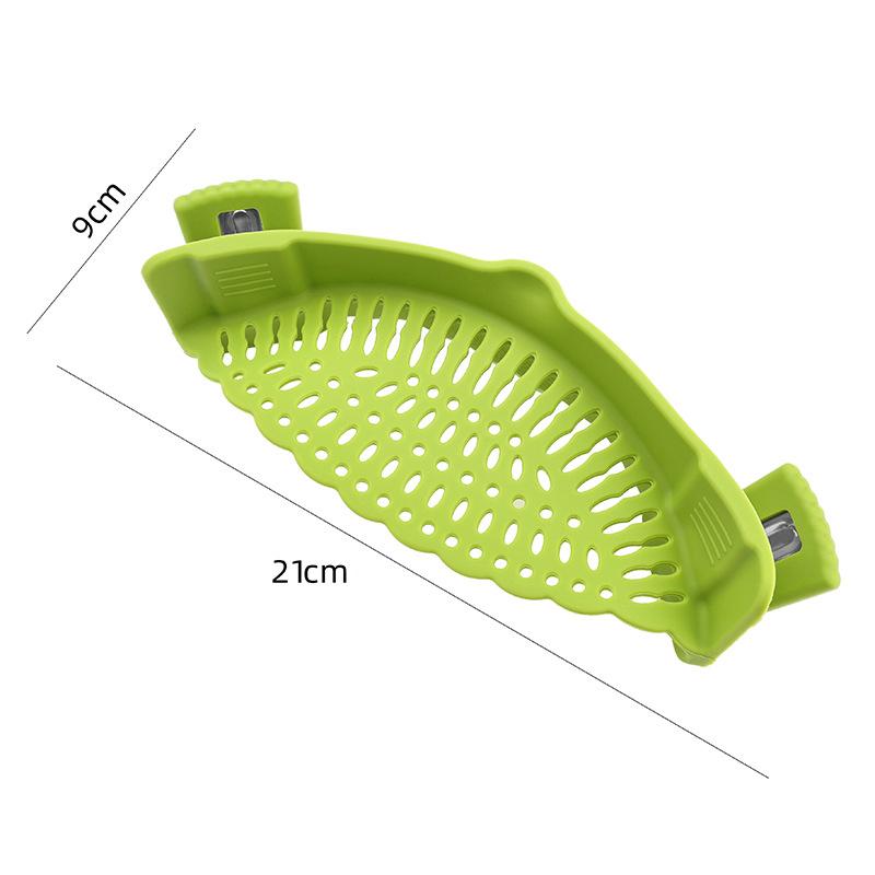 2025 New Pot Strainer and Pasta Strainer - Adjustable Silicone Clip On Strainer for Pots, Pans, and Bowls - Kitchen Colander