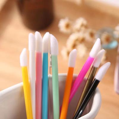 Pincel de Batom Descartável Bastão Portátil Batom Brilho Labial Batom Maquiagem Ferramenta de Maquiagem (Um Pacote/50 Peças)
