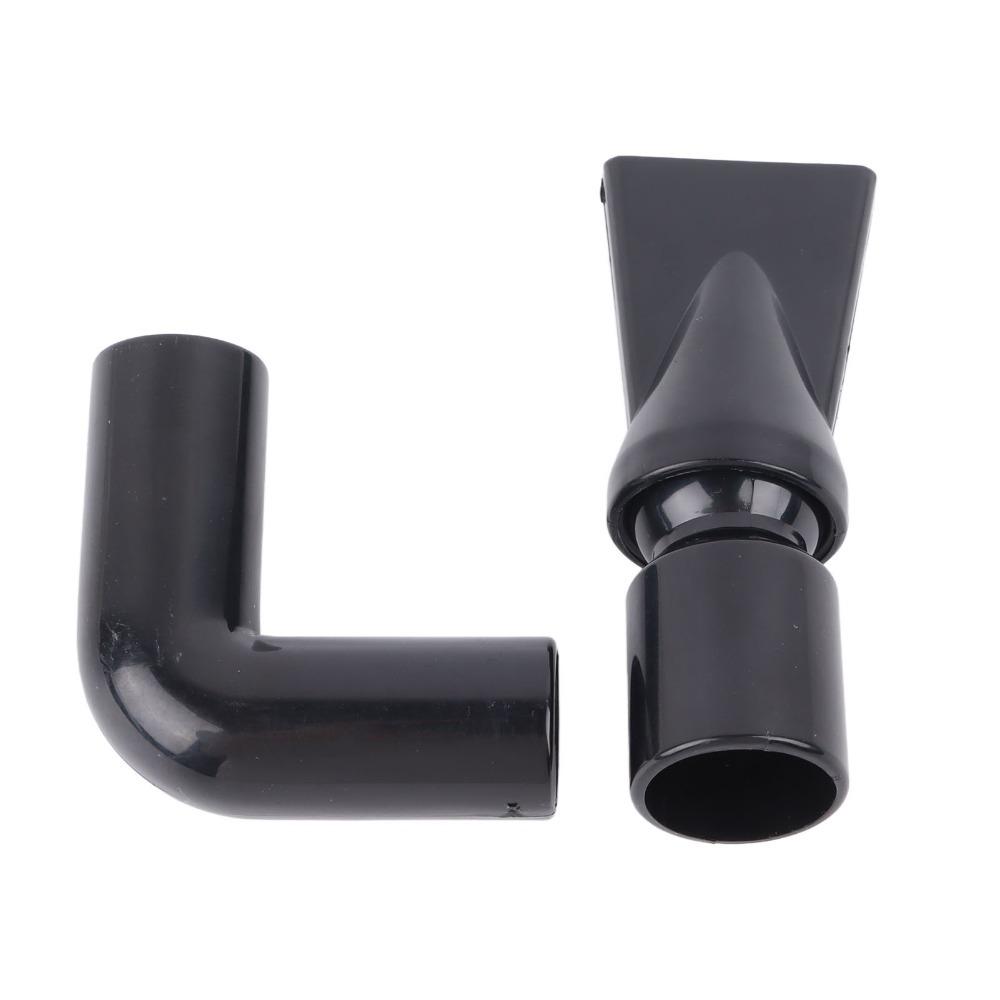 Rotatable Elbow Aquarium Pump Nozzle Duckbill Sprinkler Adjustable Nozzle Water Return Outlet Black Plastic