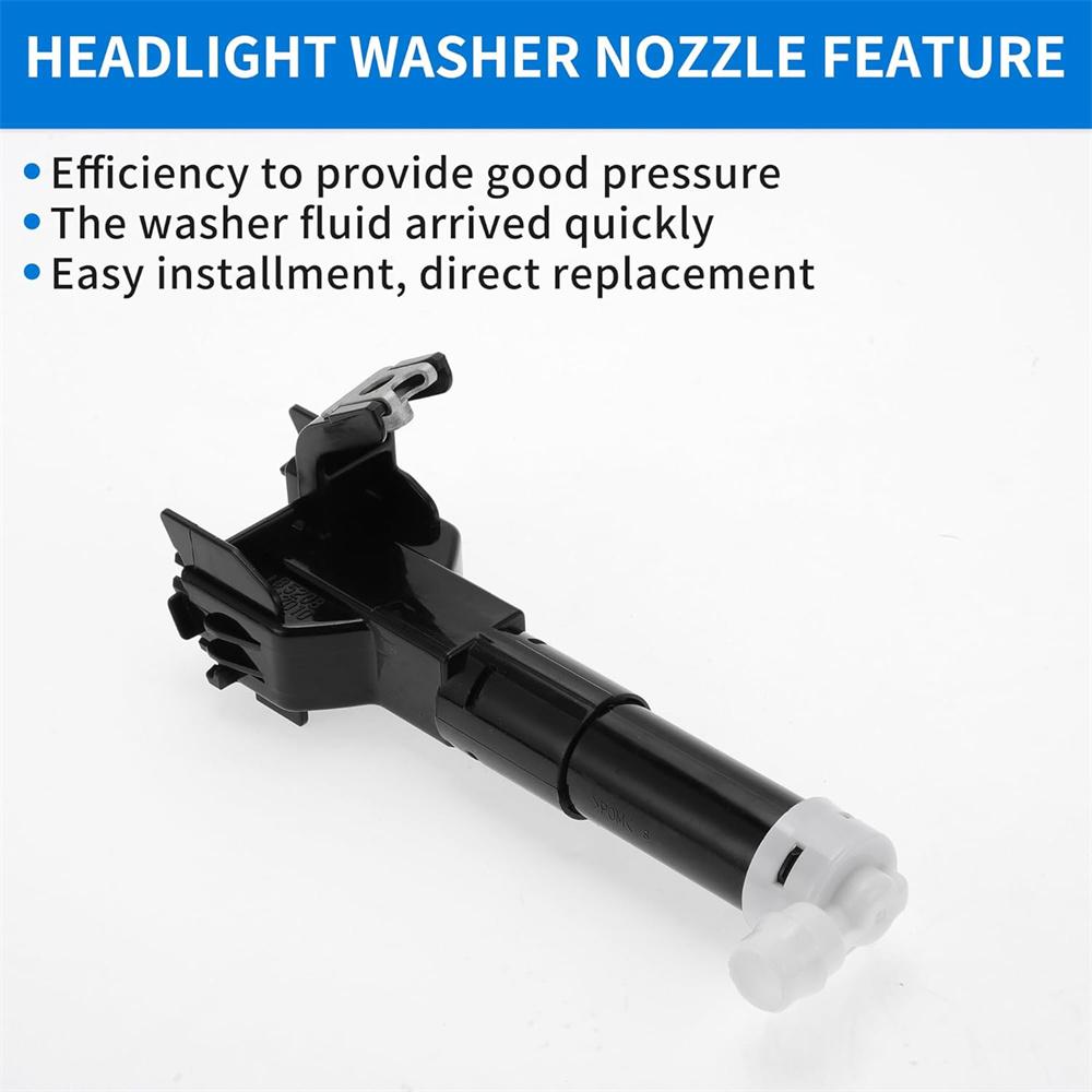 Left Headlight Washer Nozzle Jet Sprayer 85208-47011 For Toyota Prius XW30 2011-2015