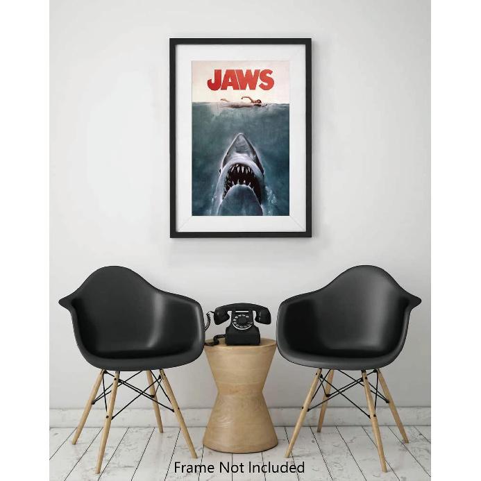 Christ-EZ Jaws - Movie Poster Cool Wall Decor Art Print posters for room aesthetic - Matte Poster Frameless Gift 11 x 17 inch(28cm x 43cm)